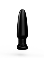 Анальная пробка LOVETOY чёрная, гладкая, конусообразная