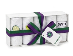 Теннисное полотенце Wimbledon Themed Face Towel Set 5P - white