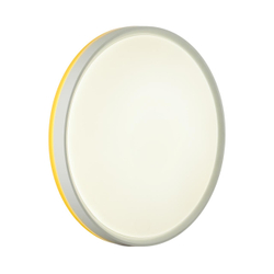 7709/DL COLOR SN 154 Светильник пластик/белый/желтый LED 48Вт 4000К D420 IP43 KEZO YELLOW