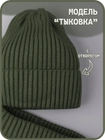 Шапка для мальчика со снудом осенняя