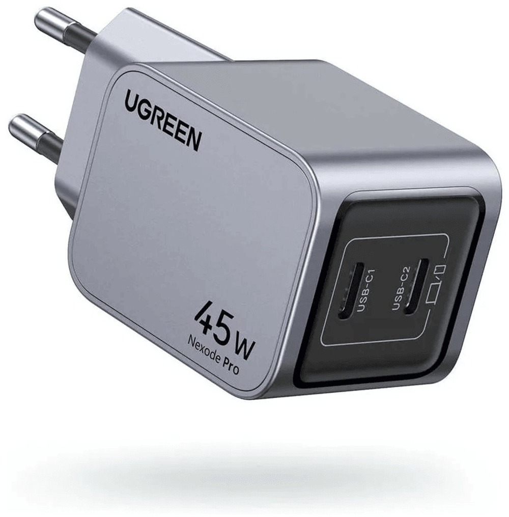 Зарядное устройство Ugreen X707 35008 USB Type-C серебристый