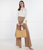 Кожаная сумка-шопер + поясная сумка Ray GIANNI CHIARINI - коричневый(BS 10931 VNC-PGL)