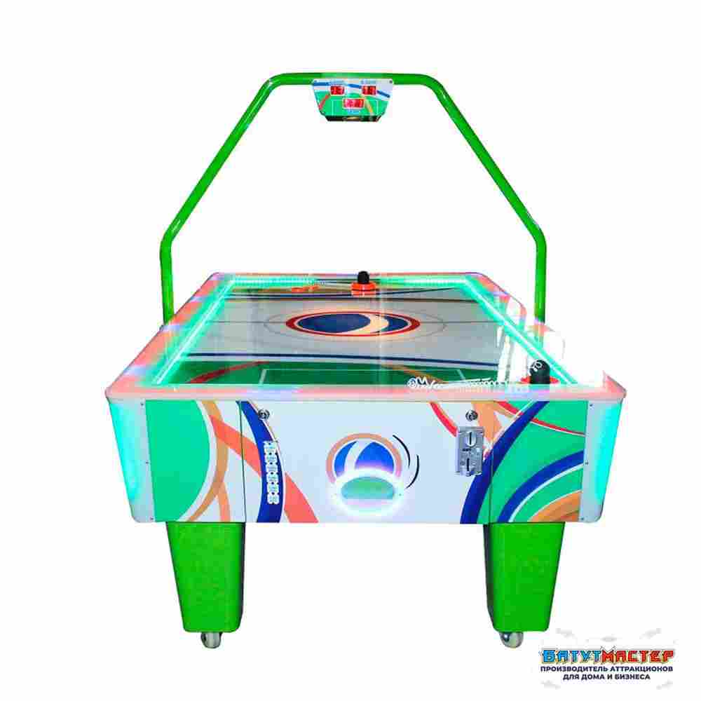 Напольный аэрохоккей с жетоноприёмником «Серпантин», 225×136×180 см