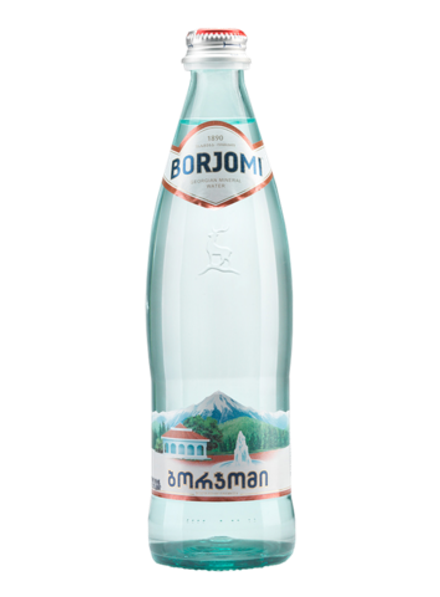 Минеральная вода Borjomi 0,5л 12шт стекло