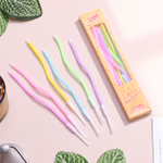 Набор свечей для торта «Волна» ВЫБОР ЦВЕТА!, 6 шт