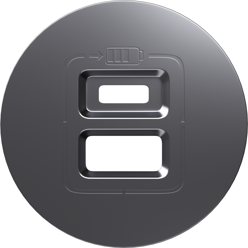 Накладка для розеток USB,  сталь,  серия D16
