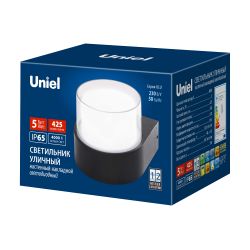 ULU-P21A-5W-4000K IP65 BLACK Светильник светодиодный уличный. Архитектурный накладной. Белый свет 4000K. Корпус черный. TM Uniel