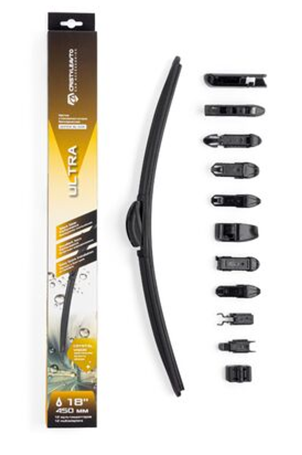 Щетка дворника бескаркасная 450мм (18") CRISTYLEAVTO ULTRA 29399