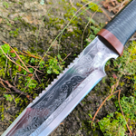 Кованый нож НС-05 Пайер, гравировка на клинке (Златоуст)