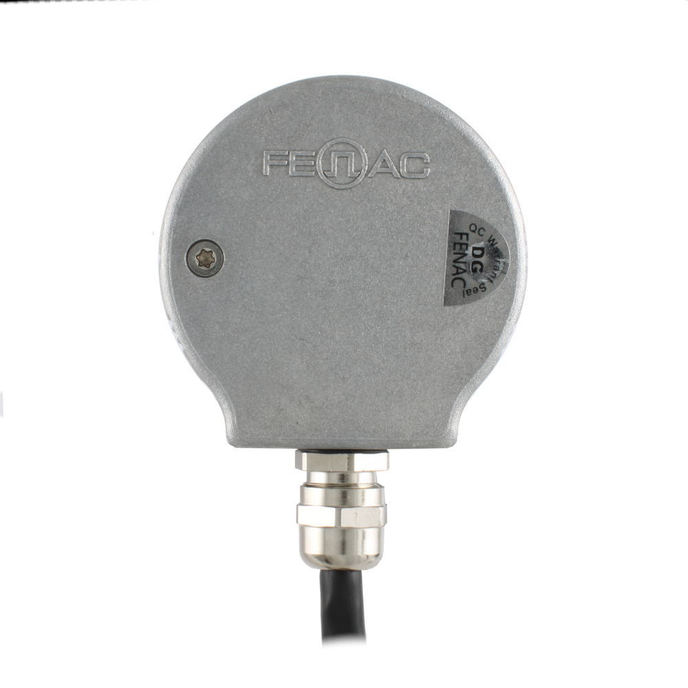 Инкрементальный программируемый энкодер INNOCONT D=58мм, выступающий вал 6мм, сервофланец, 5…30VDC, выход TTL/HT, IP 65