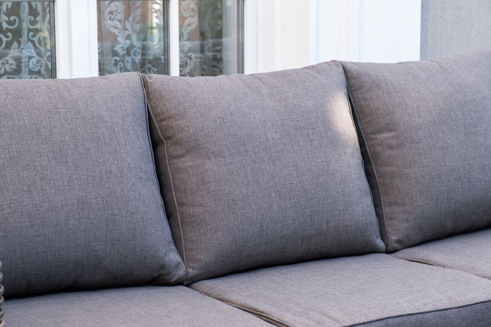 "Палермо" лаунж-зона из искусственного ротанга, цвет соломенный