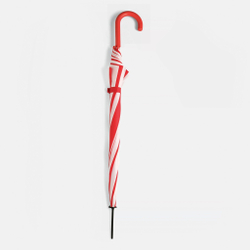 Зонтик- трость DISCO & DANCE Чёрный/Красный