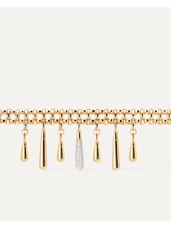 Колье Jelly Choker серебро 925 пробы покрытое золотом