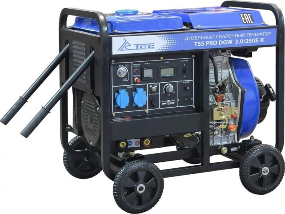 Сварочный генератор ТСС PRO DGW 3.0/250E-R дизельный 022833