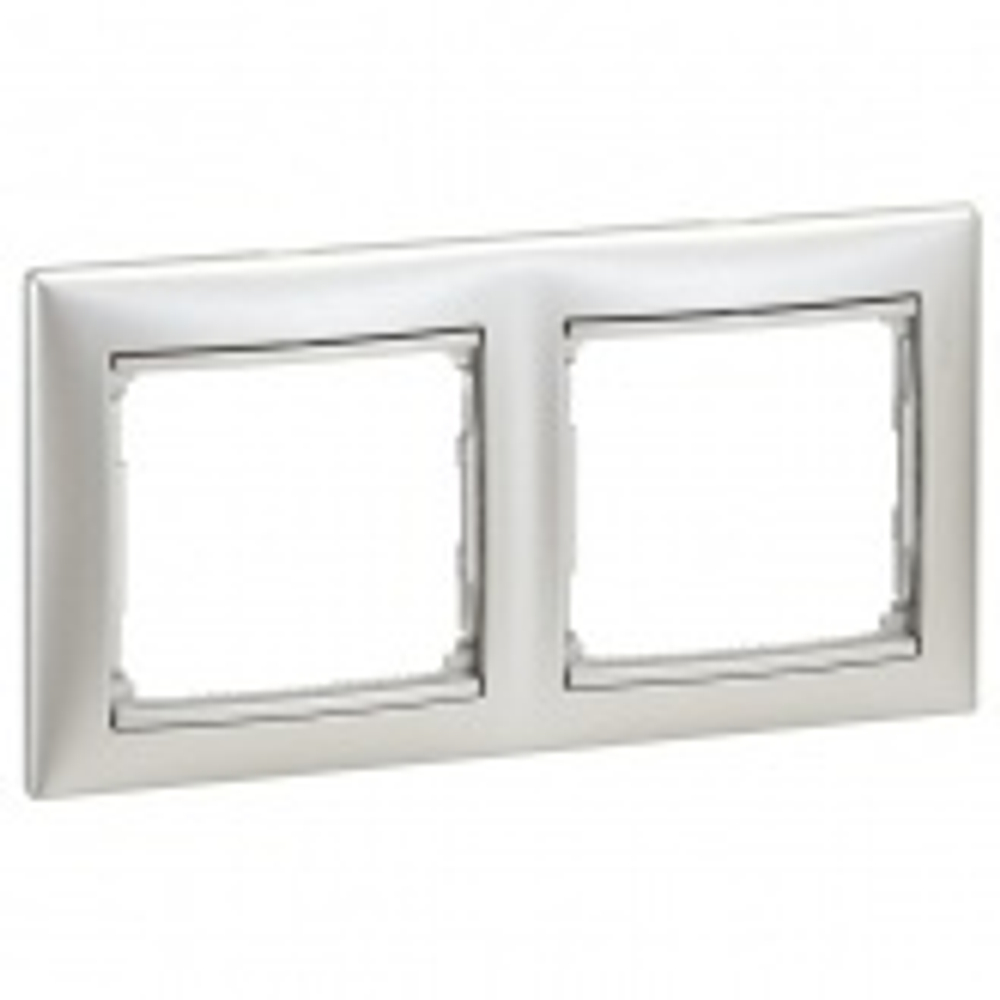 Рамка Legrand Valena 2 поста алюминий 770152