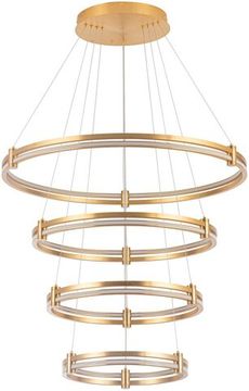 Люстра подвесная LED 120W 2800К-6500К 4006/05/04P латунь Tooring Stilfort