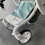 Коляска-трансформер Sweet Kids 608 2в1 Зеленый текстиль на белой раме