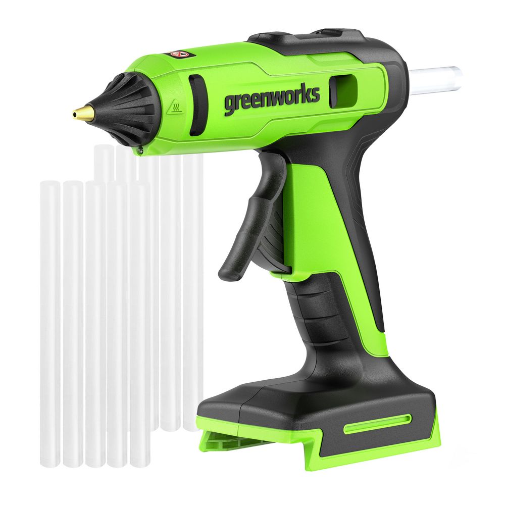 Пистолет клеевой аккумуляторный 24В Greenworks G24GLG (без АКБ и ЗУ) 3502207