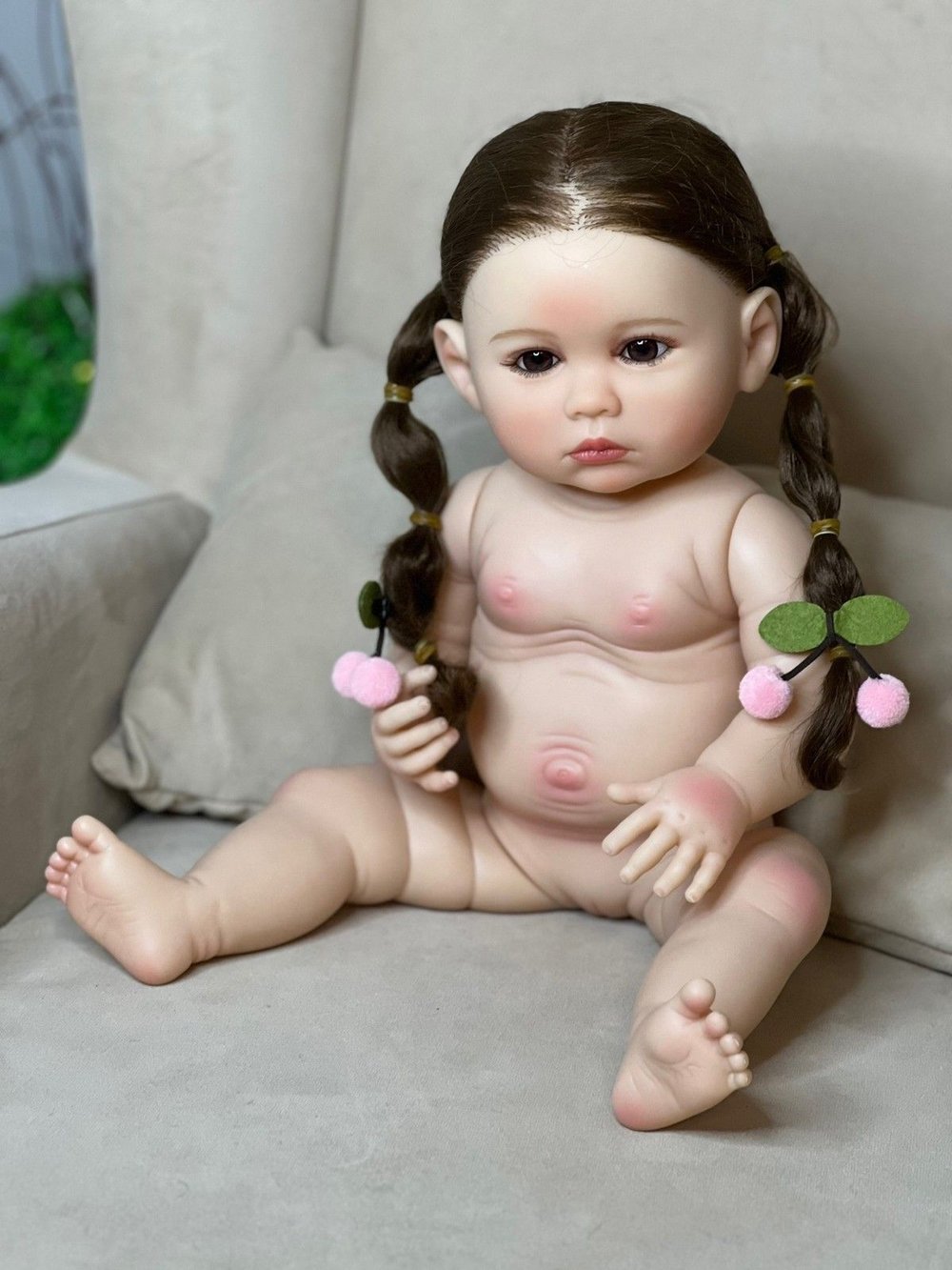 Кукла Реборн виниловая 55см в пакете (FA-314)