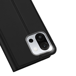 Чехол книжка из PU кожи черного цвета от Dux Ducis для смартфона OnePlus 13T и 13S, серия Skin Pro Series Case