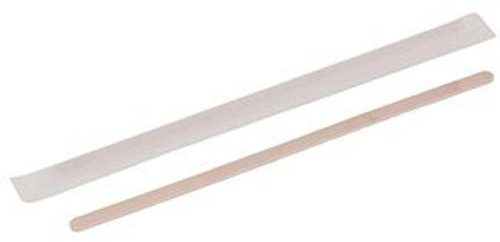 Размешиватель деревянный 180х6х1,8мм в индивидуальной бумажной упаковке, 250 штук, 20 упаковок