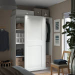 Шкаф-купе - IKEA PAX/GRIMO/ПАКС/ГРИМО ИКЕА, 150x66x201 см, белый
