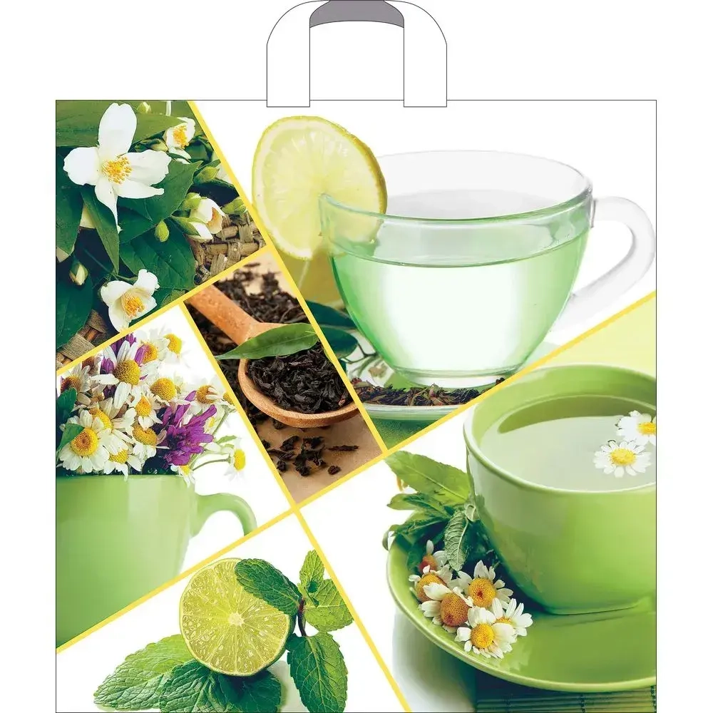 Пакет ПЭ с петлевой ручкой 45+3Артпласт (Свежесть) Россия {2200 (комплект 25 шт)