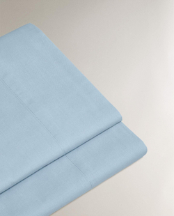 Zara Home - Простыня из хлопчатобумажной перкаль (плотность 200 нитей), синий, 240x280 см