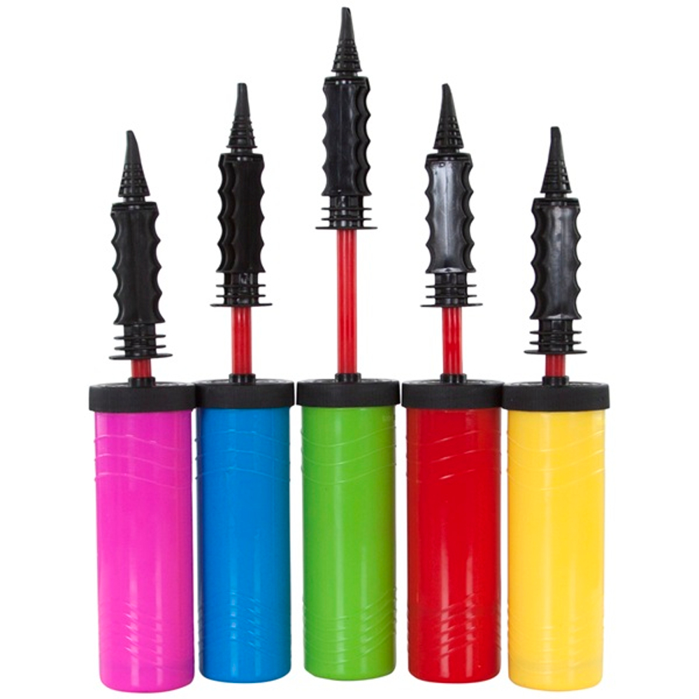 Насос ручной двухходовой яркий микс 30см