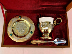 Кофейный набор "Роскошный малахит" - 2