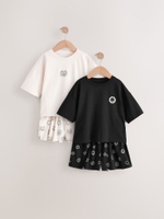 Пижама для девочки Next AC2-729, 2 шт., Черный, Кремовый