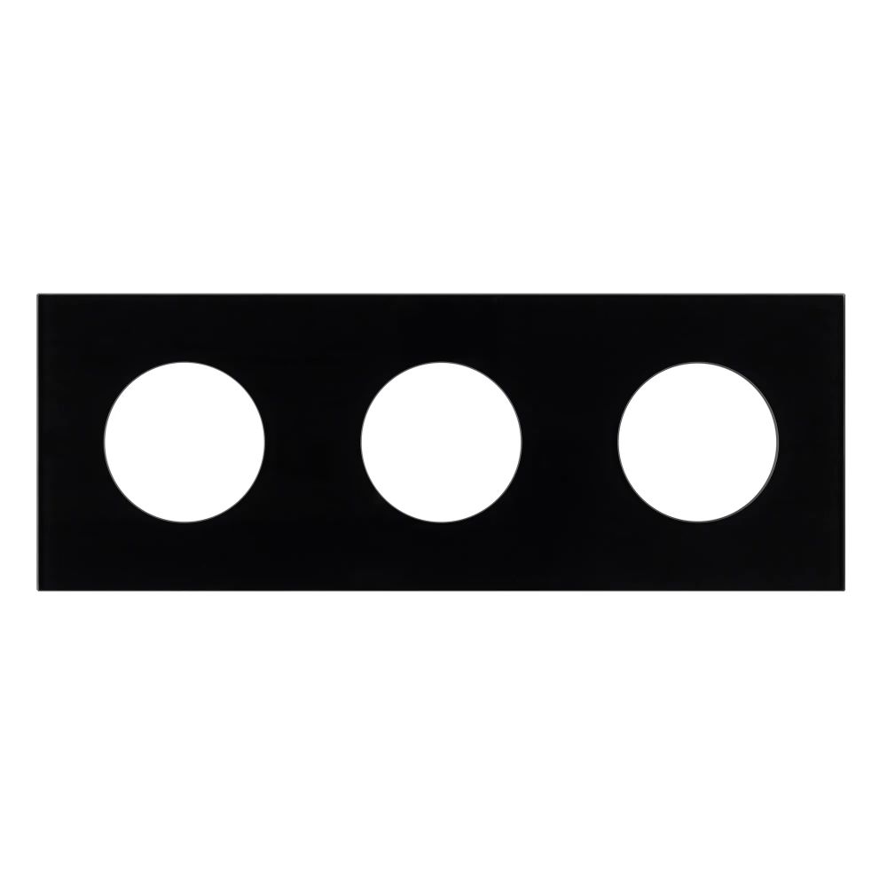 Рамка стеклянная FRM-GLARE-GC-3-BK (Arlight, -) 043839