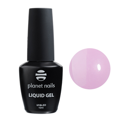 Planet Nails Гель LIQUID GEL ROSE, моделирующий гель, розовый, 10 мл