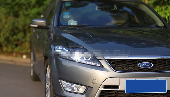 Передние фары Форд Мондео 4 2007-2013 V1 type [Комплект Л+П; ходовые огни; динамичный поворотник; электрокорректор; би LED линза]