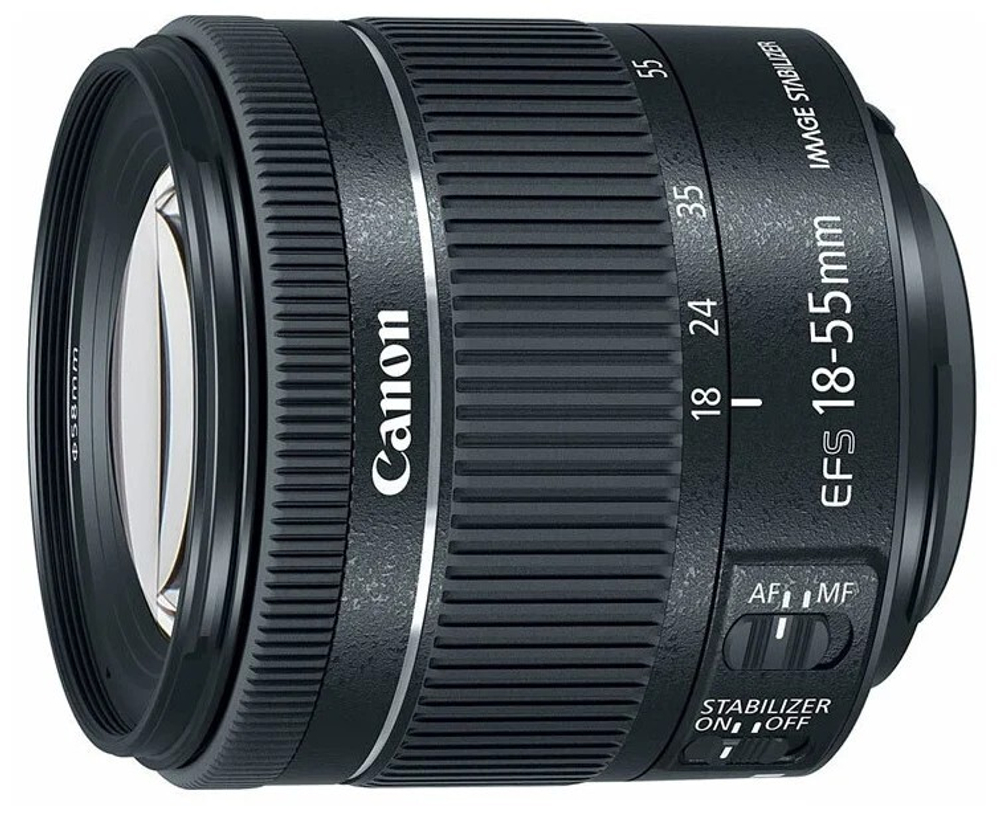 Canon EF-S 18-55mm f/4-5.6 IS STM, черный