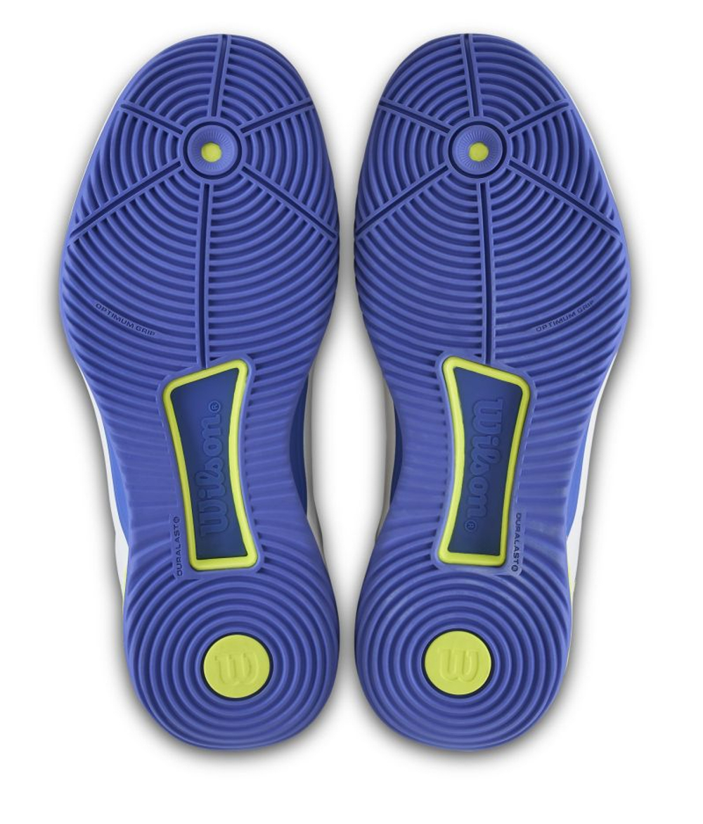 Женские кроссовки для Падел Wilson Intrigue Tour Padel - white/amparo blue/safety yellow