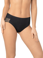 Трусики-макси с соблазнительными кружевными элементами (Размер: L) (Цвет: молочный)