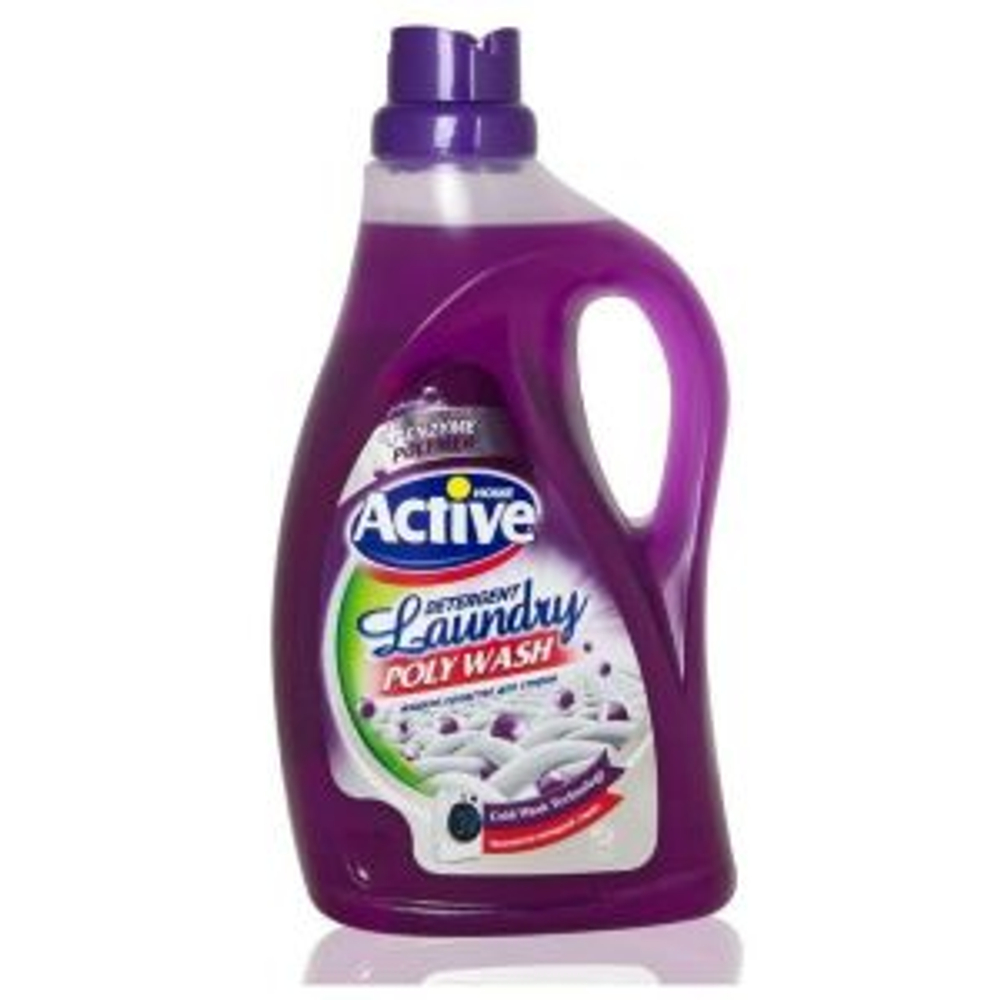 ACTIVE ИРАН / Гель для стирки белья универсальный "Poly Wash" Лаванда, 2500 мл х 6