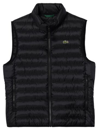 Мужская теннисная жилетка Lacoste Water Repellent Puffed - черный
