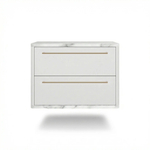 Тумба прикроватная подвесная ROYAL 5202 эко (Мрамор Каррара-р.золото)