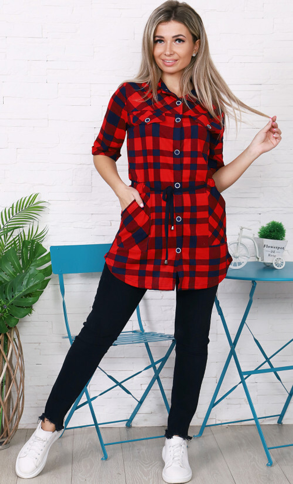 [m]Рубашка-туника (короткая) Т-822