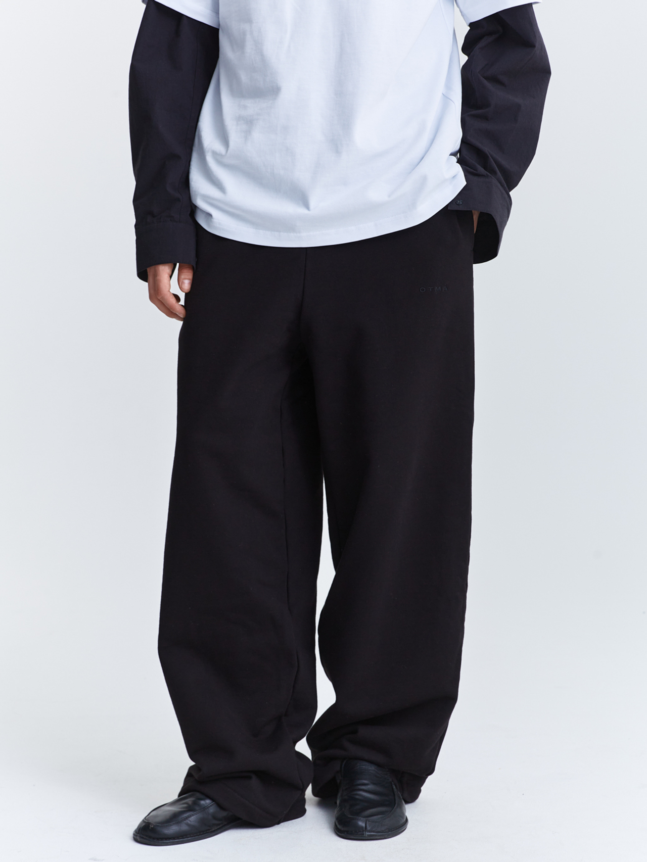 Брюки багги из футера