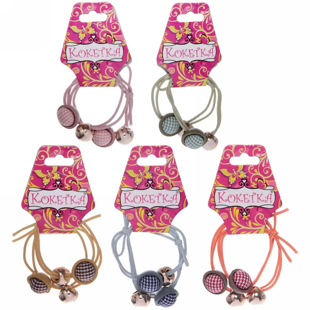 Резинки для волос 2шт «Кокетка - Prima Ola», цвет микс, d-5см