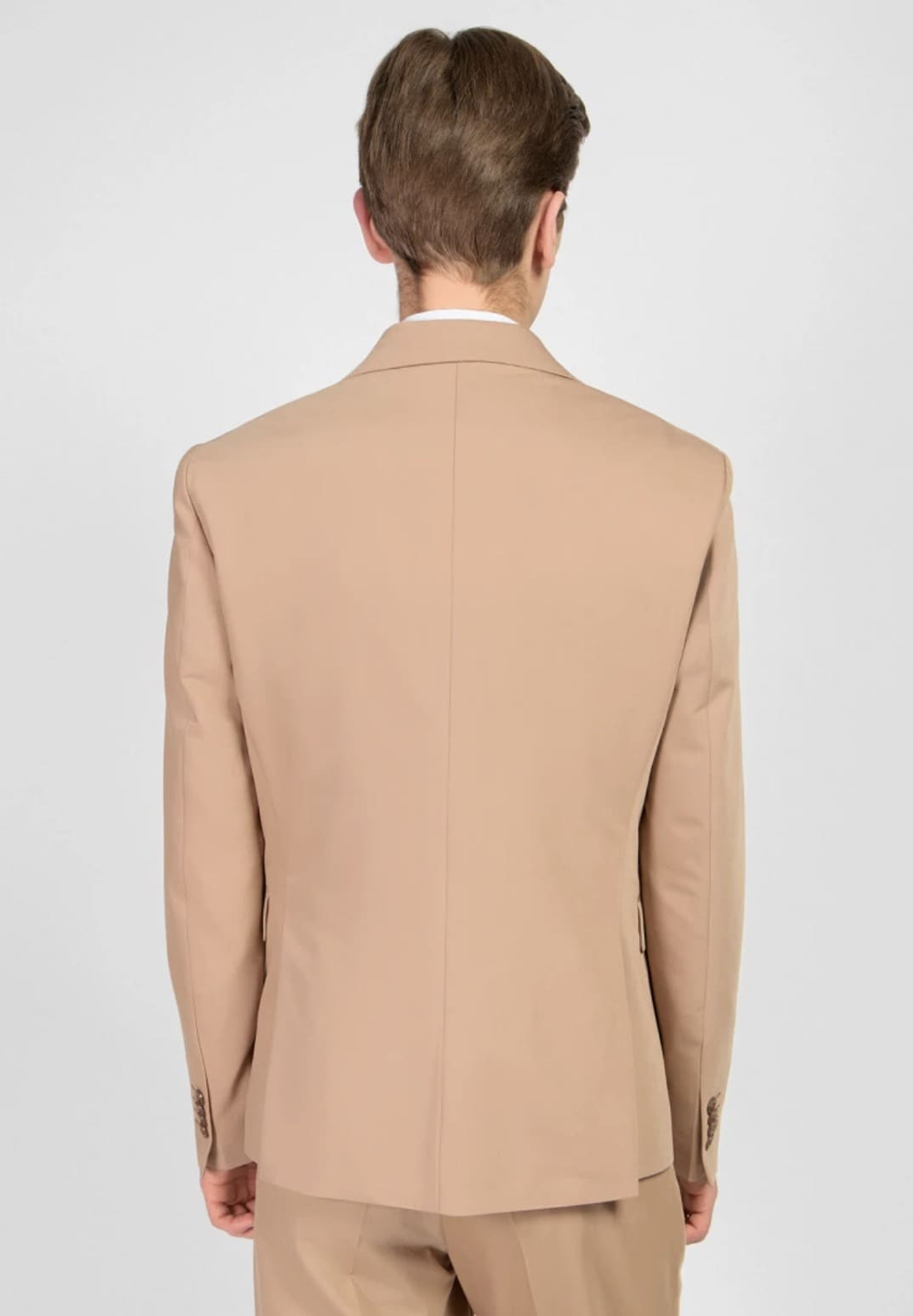 Мужской костюм тройка (бежевый) А43