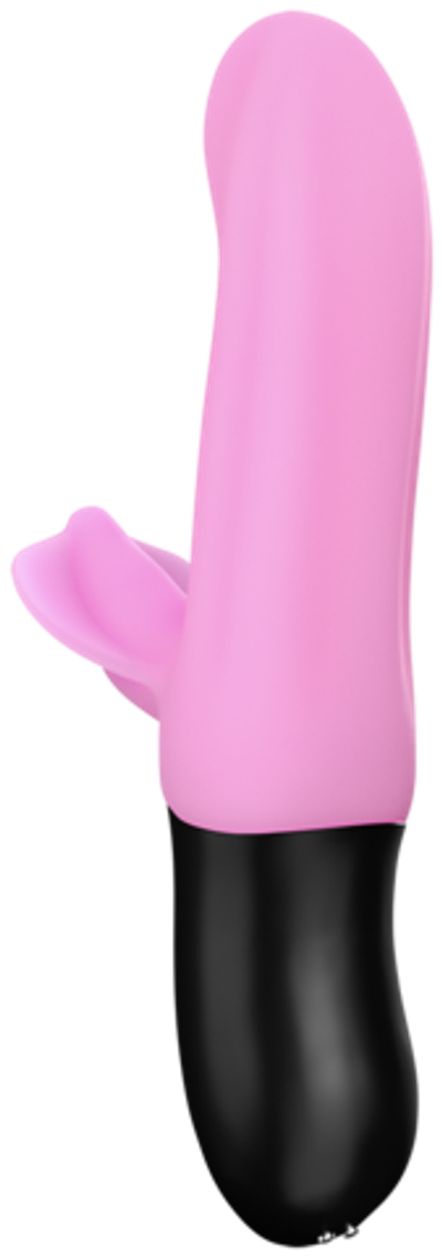Нежно-розовый пульсатор с клиторальным лепестком Bi Stronic Fusion - 21,5 см. (Цвет: нежно-розовый)
