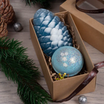 Подарочный набор Зимний Праздник (бурлящий шарик для ванны и ароматное мыло) Сhocolatte