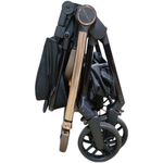 модульная коляска 3в1 Luxmom B1автолюлька+ перекидная ручка / черного цвета