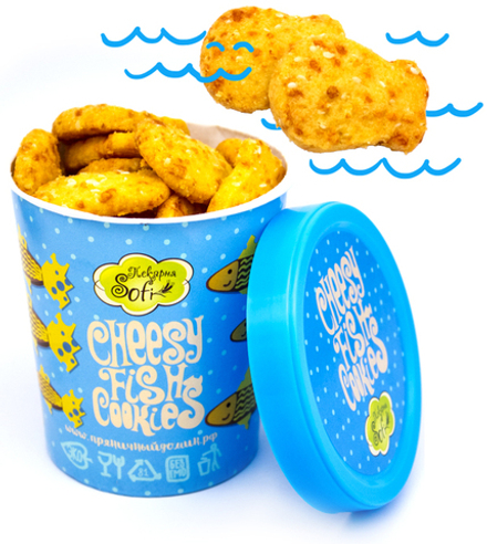 Стаканчик Sofi с сырными рыбками 110г