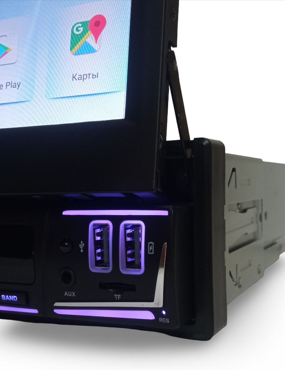 Автомагнитола с выдвижным экраном 7"Android 2+64GB Ruych N7