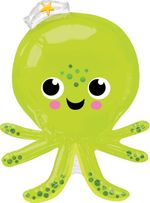 Шар с клапаном (16''/41 см) Мини-фигура, Осьминог, 1 шт.